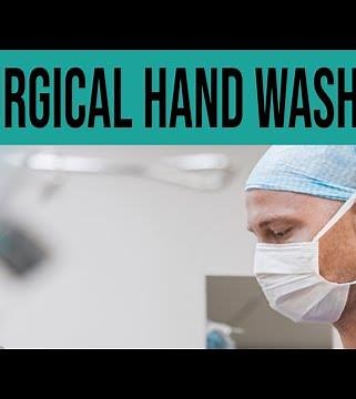 surgical hand washing steps, preparation and demo.