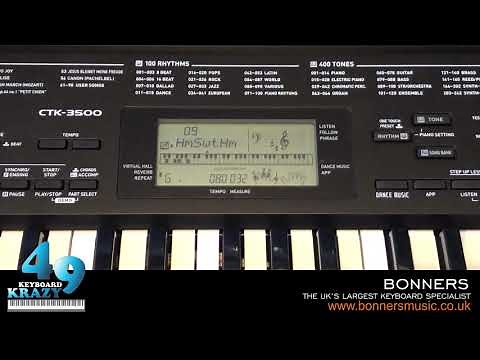 Casio CTK-3500 Keyboard - 60 Demonstration Songs + Main Demo Tune