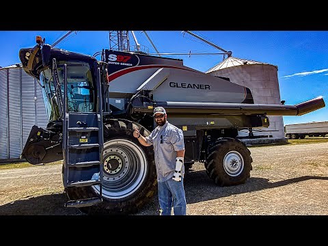 We got a BRAND NEW Gleaner Combine
