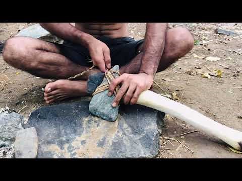 How to make stone hand axe/ primitive Celt | hatchet | making in forest | bush craft hatchet.