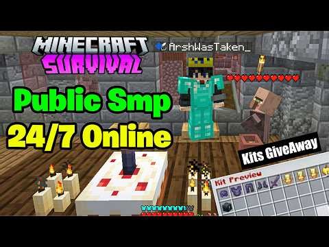 🌪️ New Best Free Public Smp Server For Minecraft 🔥| Java/Pe/Pojav | 24/7 Online | Anyone Can Join ❣️