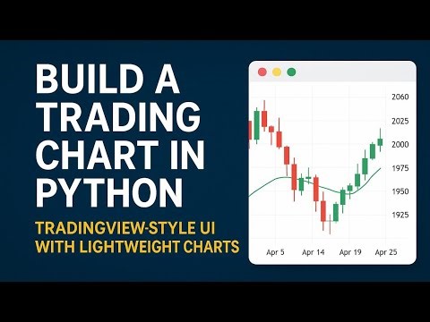 Build a Trading Chart in Python | TradingView-Style UI | Lightweight Charts tutorial Part 1