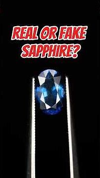 🚨Real or Fake Sapphire?😳 #sapphire #gemstone