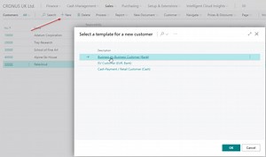 Dynamics 365 Business Central – How to prevent the Template pop up window when creating new Customers or Vendors