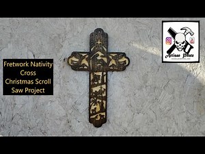 Fretwork Nativity Cross, Christmas Scroll Saw Project