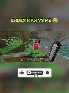 Enderman vs me , minecraft survival series shorts video #minecraftmemes SPIDER13_SPIDER13