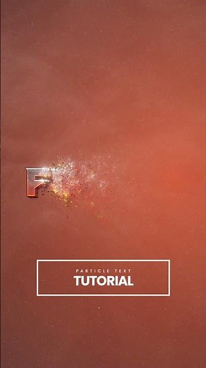 Particle Text Reveal | After Effects #Tutorial