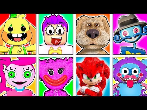 UNLOCKING *TOP SECRET HUGGY WUGGY* In ROBLOX FIND THE POPPY PLAYTIME MORPHS!? (ALL SKINS UNLOCKED!)