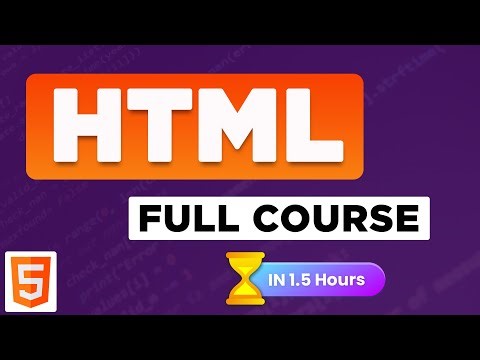 HTML 5 Full Course - Full Tutorial for Beginners