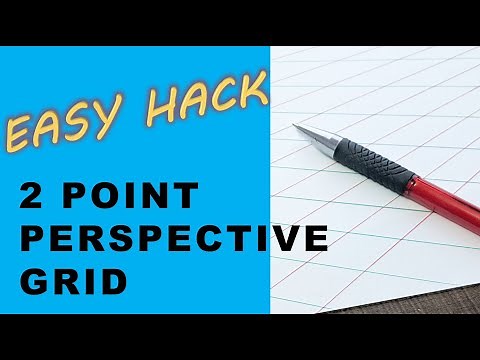Easy HACK for constructing 2 POINT PERSPECTIVE Grid I Perspective drawing hack I How to draw