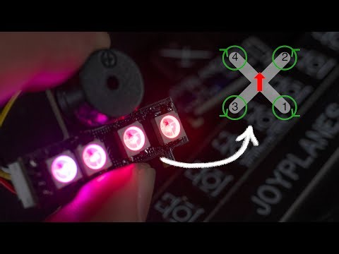 Customized LED strips for racing drones