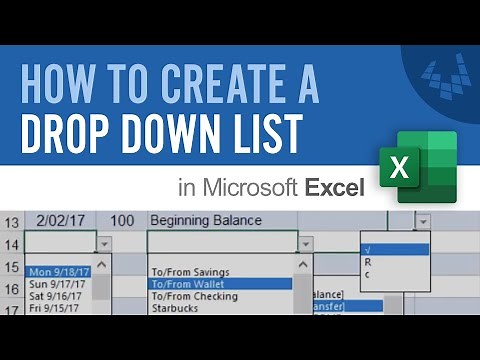 Create a Drop Down List in Excel