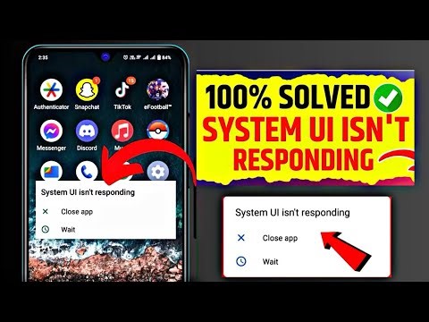 How to fix system ui isn't responding error on android phone