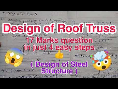 How to design a Roof Truss? || Design of roof Truss || Design of steel structure || #CivilXpose