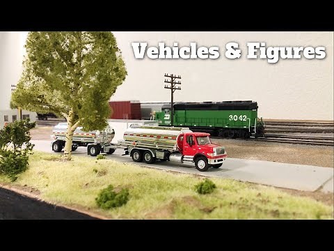 Realistic HO Scale Vehicles & MOW - Large HO Train Layout Build - Ep 20