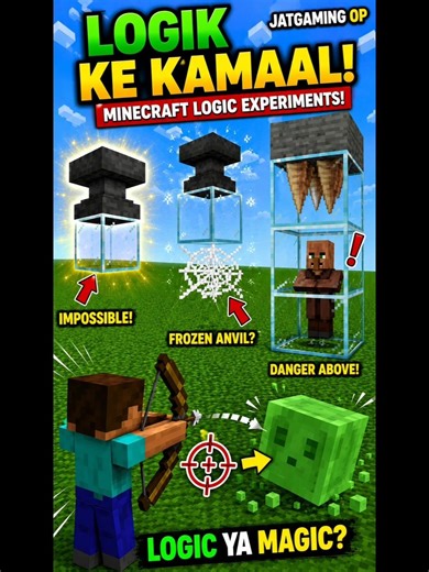 Minecraft Logic Ya Magic? 🤯 Impossible Experiments