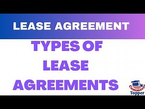 Types of Lease agreements || #lease #finance