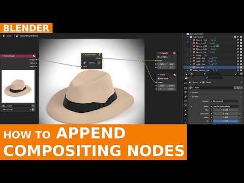 BLENDER - How to Append Compositing Nodes in a project