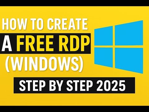 How to Create a Free RDP Windows 2025| কিভাবে ফ্রি RDP বানাবেন (Windows)
