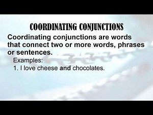 Grade 5 English Conjunctions