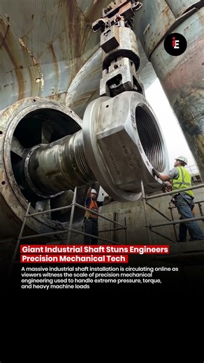 🚨 Giant Industrial Shaft Stuns Engineers 😳 Precision Mechanical Tech Amazes Viewers 🚨