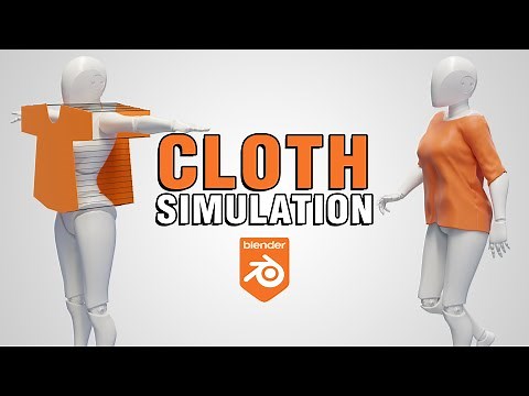 Blender realistic Shirt CLOTH SIMULATION Tutorial!