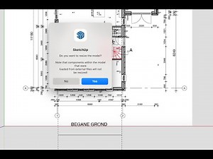 SKETCHUP plattegrond verschalen