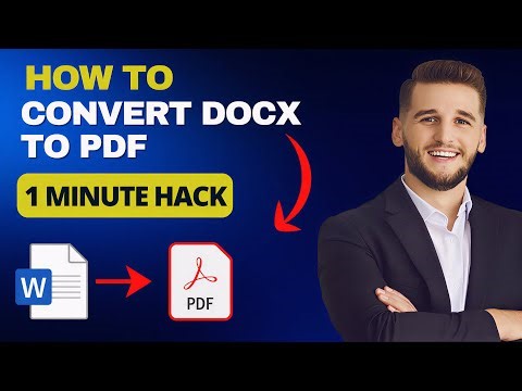 How to Convert DOCX to PDF (DOCX to PDF Converter)