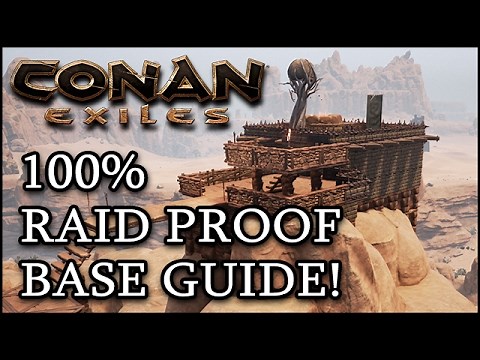 CONAN EXILES: How to Make a 100% RAID PROOF Base! - Base Building Guide & Tips