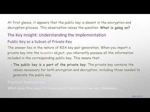 Understanding RSA Encryption: Do You Really Need to Import a Public Key?