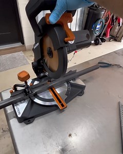 4.3K views · 20 reactions | Small in size, mighty in performance! Don’t let its compact design fool you—the R210CMS+ Compound Mitre Saw cuts through wood, steel, aluminium and more with ease! Learn more: https://bit.ly/3TyfzRf | Evolution Power Tools - UK | Facebook