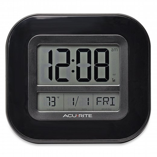 AcuRite Indoor Atomic Digital Wall Clock with Thermometer | AcuRite Weather