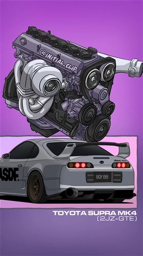 Toyota Supra 2JZ Engine Animation Showcase