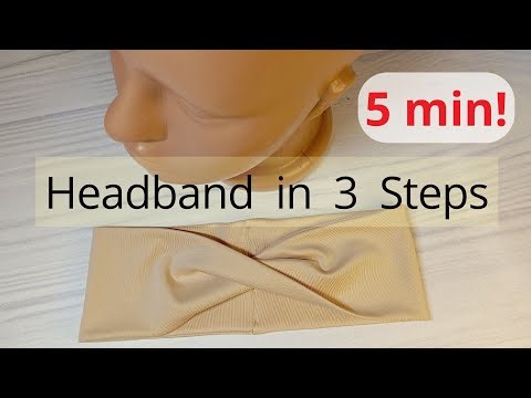 ✨ 5-minute headband hack: turn fabric into a chic turban in 3 steps! Sew And Sell
