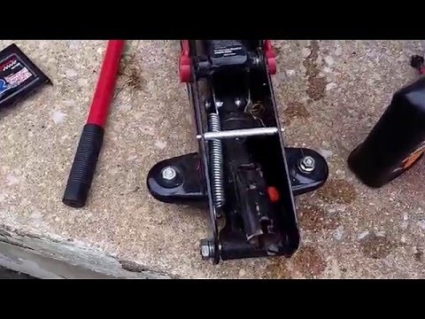 How to add or change Hydraulic fluid on Floor Jack