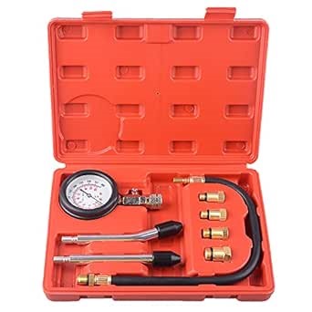 DAYUAN 8pcs Professional Petrol Engine Compression Tester Kit Set for Automotives and Motorcycles