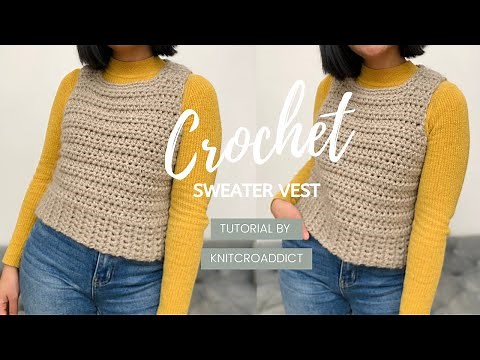 Easy Crochet Vest Tutorial Crochet Sweater Vest (with Free Pattern) Simple Crochet Projects