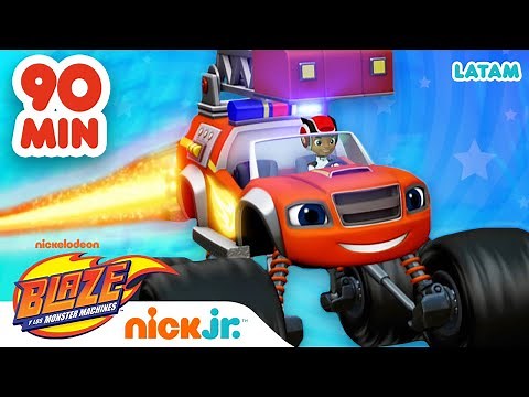 ¡1,5 horas de Blaze salvando el día! | Blaze y los Monster Machines