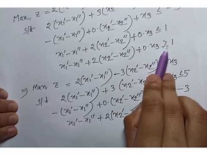 Linear Programming : Canonical form ( Maximization problem)