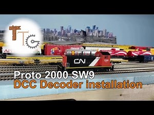 DCC Decoder installation in a Proto 2000 SW9