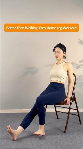 The Best Home Leg Workout That's More Effective Than Brisk Walking or Running – Just Sit and Tap!