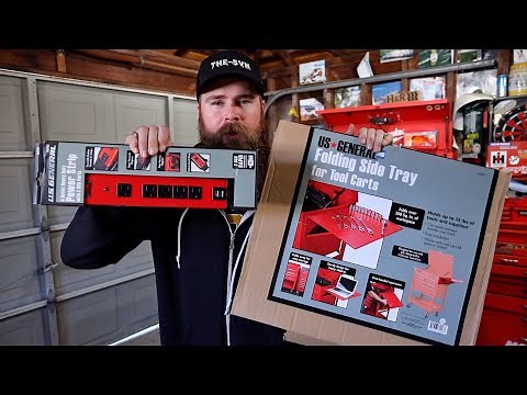 NEW HARBOR FREIGHT 5 Drawer TOOL BOX Tour plus ACCESSORIES
