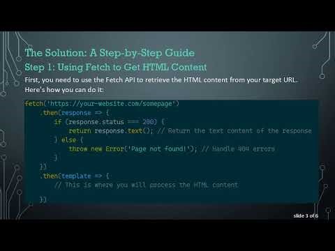 How to Extract Text from a div in JavaScript Using Fetch