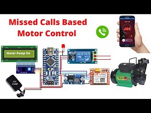 How to on & off Water Pump Using Missed Calls | GSM 800l Based Motor Control System