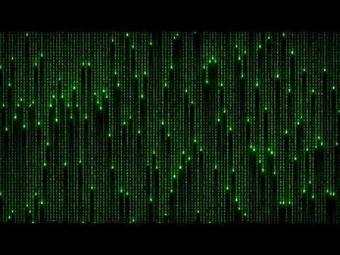 Relaxing Matrix Code Rain - 10 Hours [4K] | Green Falling Digital Code Background