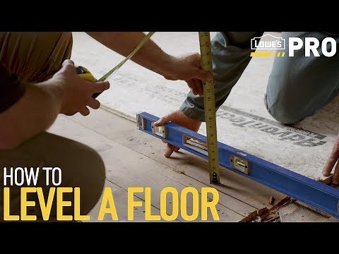 How To Level a Floor | Lowe’s Pro How-To