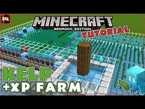 FAST Kelp & XP Farm EASY TO BUILD Tutorial For Minecraft 1.19 Bedrock Edition
