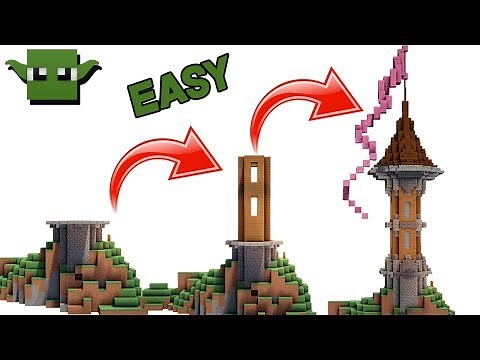 EASIEST TOWER IN MINECRAFT TUTORIAL!