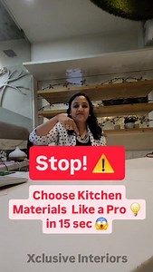 Choosing the right kitchen material can make or break your cooking space! 🍳✨ Learn how to pick like a pro – style, durability, and functionality all in one. Which material would you choose for your dream kitchen? 👇 #KitchenDesignTips #InteriorDesignIndia #LuxuryKitchens #XclusiveInteriors #KitchenMaterials #HomeStyling #ModernKitchenDesign #KitchenInspo #InteriorGoals #DreamKitchen #FunctionalInteriors #DesignerKitchens #InteriorTips | Xclusive Interiors by Nidhi Jaju