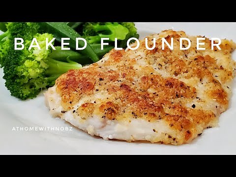 Easy OVEN BAKED FISH RECIPE | FLOUNDER AthomewithNobz